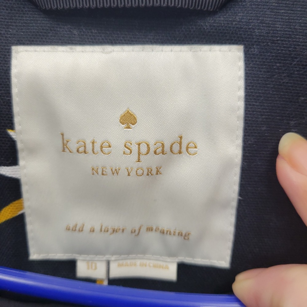 Kate Spade Spice Things Up Camel Jacket‎ Size 10 Open Front Tassel Fringe Long - Picture 6 of 9